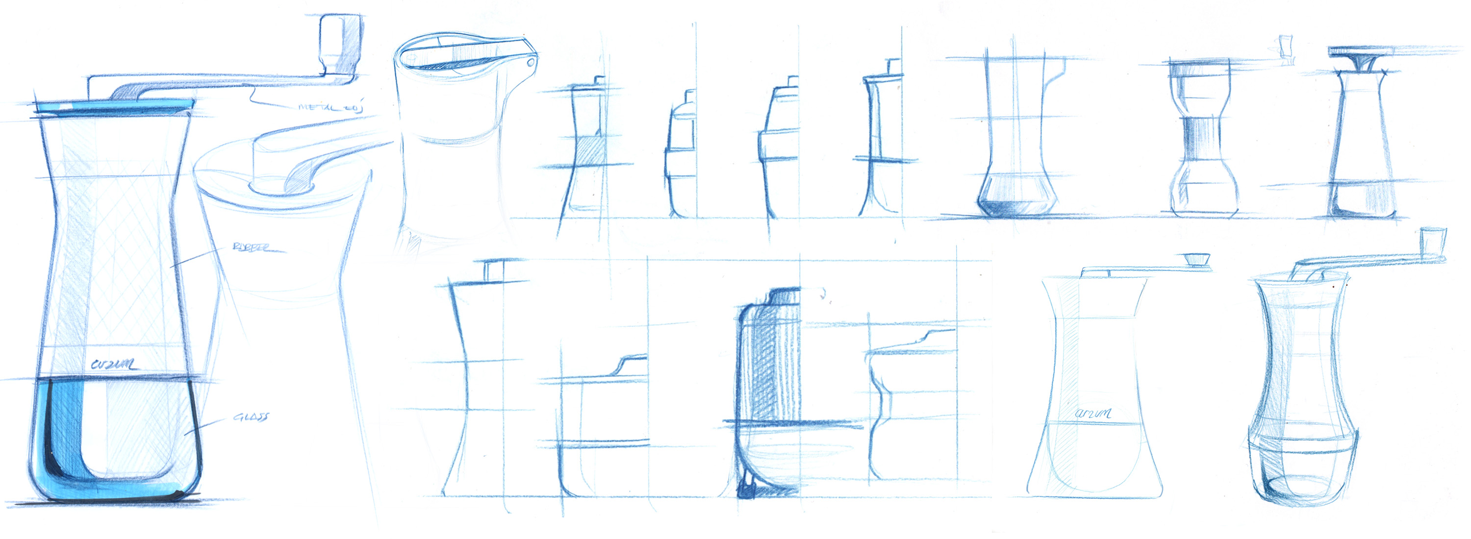 coffee grinder design sketches