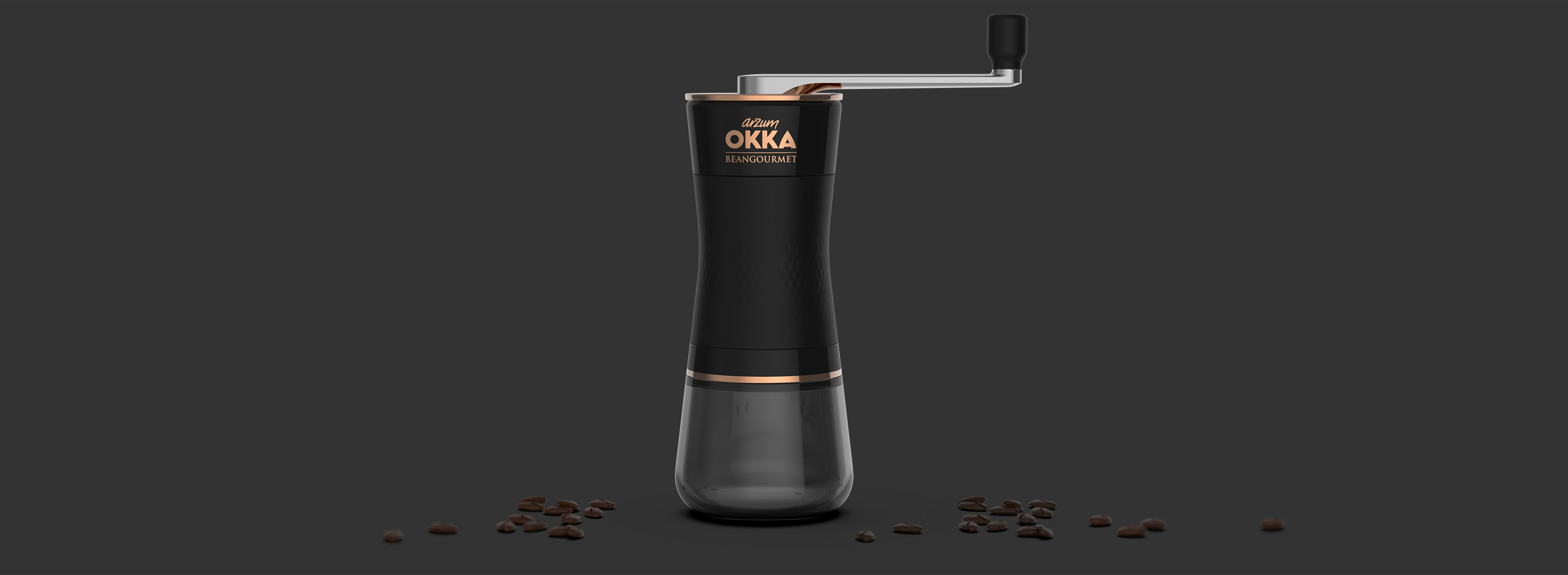 Arzum Okka Beangourmet Coffee Grinder Design Rendering